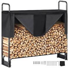 Cobertizos para Leña VEVOR Estante de Almacenamiento de Leía 132x36x117 cm Heavy Duty Firewood Holder & 600D Oxford Waterproof Cover