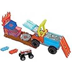 Monsters Toy Vehicles Hot Wheels Monster Trucks Arena Water Blast Smash