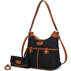 MKF Collection Harper Nylon Hobo Bag Cognac