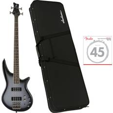 Silver Elbasar Jackson Js Series Js3 Spectra Iv Bass Guitar, Silverburst