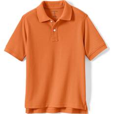 Tops Lands' End Kid's Short Sleeve Interlock Polo Shirt - Orange Spice (529185A58)