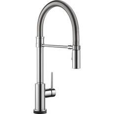 Faucets Delta Faucet Trinsic Pro Commercial Style Kitchen Touch