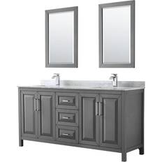 Handle Vanity Units for Double Basins Wyndham Collection Daria (WCV252572DKGCMUNSM24)