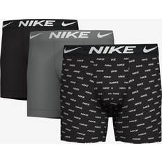 Elastane/Lycra/Spandex Men's Underwear Nike Men's Essential 3Pk Micro Boxer Briefs Grey