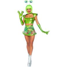 Science Fiction Fancy Dresses Leg Avenue Green Alien Deluxe Costume