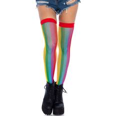 Fancy Dresses Leg Avenue Rainbow Fishnet Thigh Highs One Multicolor in stock