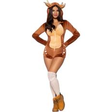 Rensdyr kostume Leg Avenue Women's Rensdyr Body Kostume Deluxe