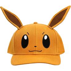 Film & TV Caps Pokemon 3D Cosplay Eevee Pre-Curved Snapback Black/Brown