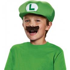Headgear Disguise Super Mario Luigi Hat and Mustache Accessory Kit