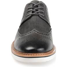 Gray - Men Derby Vance Co. Warrick Grey Men's Up Wing Tip Shoes Gray W