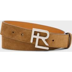 Ralph Lauren Belts Ralph Lauren RL-Buckle Calf-Suede Belt Cacao