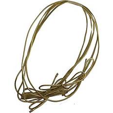 Elastic Bands Jam Paper Elastic String Ties Gold Metallic 50/Pack Large 22 Loop