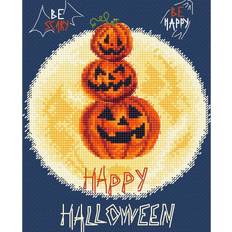 Letistitch Garn & Håndarbejdsudstyr Letistitch Letistitch counted cross stitch kit "pumpkins party" 16x13cm, diy