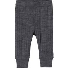 Name It Baby Merino Wool Long Pants - Iron Gate