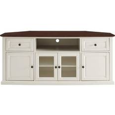 Multicolored Benches Crosley Shelby White TV Bench