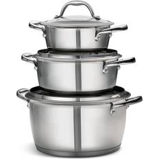 Tramontina stainless steel cookware set Tramontina 18/10 6 Cookware Set with lid