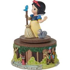 Precious Moments "Whistle While You Work" Disney Snow Musical Figurine