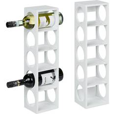 Bamboo Wine Racks Relaxdays weinständer 5 flaschen weinhalter Weinregal