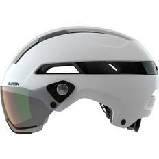 Alpina Unisex-Erwachsene SOHO Visor V Fahrradhelm, White matt, 52-56