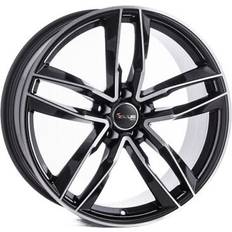 Autofelgen reduziert Avus RACING AF16 black polished 7.5Jx17 5x100 ET36