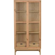 Spånplade Vitrineskabe Rowico Home Hazelton Egetræ 100 x 40 cm Vitrineskab