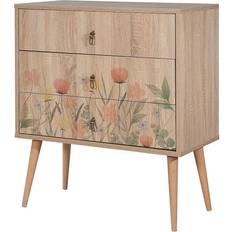 Röda Sängbord Hanah Home Bertoaria Sängbord