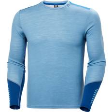 Hombre - Lana merino Camisetas Térmicas Helly Hansen Capa Base De Peso Medio Lifa Manga Larga Hombre - Azul