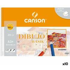 Canson A4 Skitse- & Tegneblok Canson Tegneblok Basik Perforeret mikro 20 Ark A3 10 enheder