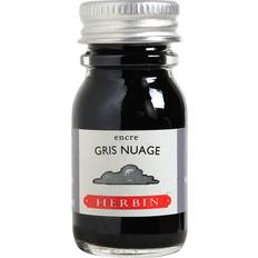 Gråa Reservoarpennor Herbin Fountain Ink 10 ml, bläck för reservoarpennor – grå gris nuage