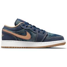 Kinderenschoenen Nike Air Jordan 1 Low SE Denim GS - Midnight Navy/Hemp