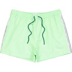 Calvin Klein Short Drawstring Swim Shorts Logo Tape GREEN