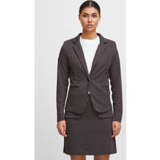 Rojo Blazers Ichi Blazer 'KATE' - Azul Noche Rojo Oscuro Blanco