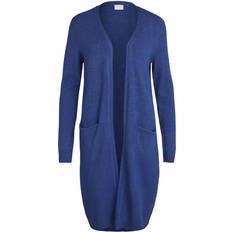 Vila Ril Long Knitted Cardigan - Mazarine Blue