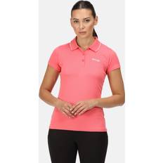 Regatta Women Polo Shirts Regatta Womens Maverick V Polo T-Shirt Pink