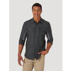 Wrangler ATG av herr Long Sleeve Mixed Material Shirt