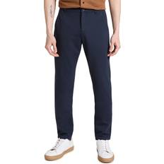 Paige Mens Deep Anchor Blue Stafford Slim-fit Tapered Stretch-jersey Trousers