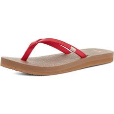 Sanuk Damen Yoga Spree Flip-Flop, Bittersweet Red