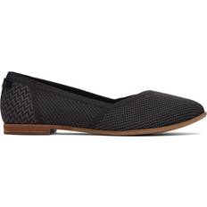 Toms Dam Ballerinaskor Toms Dam Jutti Neat Balett Platt, Svart Repreve Stickad