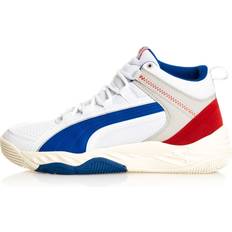 Evo basketball Puma New Men's Rebound Future EVO Basketball Shoe White Surf/Red/Gray