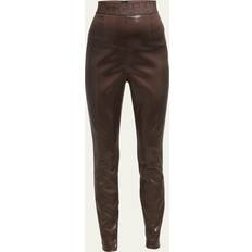 Vinyl leggings Dolce & Gabbana High-rise vinyl leggings brown