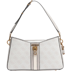 Guess Ginevra Logo Elite Shoulder Bag - Beige