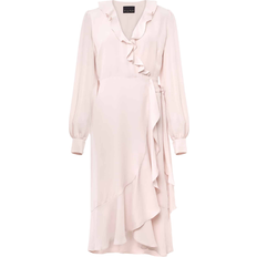 Phase Eight Daisy Ruffle Midi Dress - Soft Rose