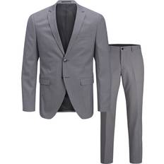 Franco Slim Fit Suit - Grey/Light Grey Melange