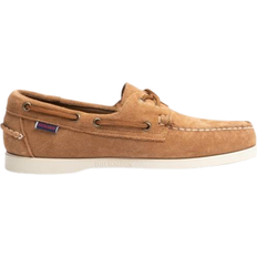 39 ½ - Herr Seglarskor Sebago Dockside Portland Suede M - Brown Cognac