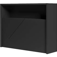 Black Wall Cabinets Nexera Slim Wall Cabinet 27x20.5"