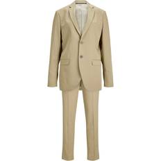 Jack & Jones Franco Slim Fit Suit - Beige/Covert Green