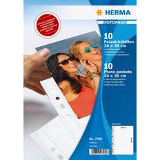 Weiß Ordner & Mappen Herma Fotophan Transparent Photo Pockets 20x30cm 10pcs