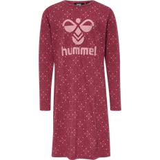 Gepunktet Kinderbekleidung Hummel Carolina NIght Dress L/S - Earth Red (216368-4698)