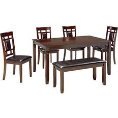 Leathers Tables Ashley Bennox Dining Set 36x60" 6