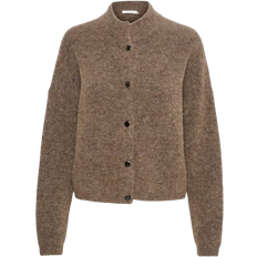 Gestuz Alpha Cardigan - Dark Sand Melange